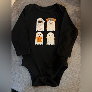 Old Navy Onesie with Halloween Ghosts 6-12mth